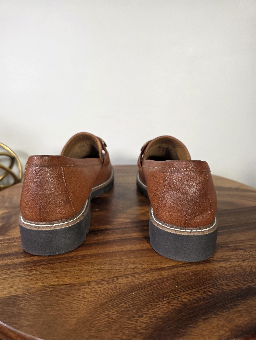 EuroSoft Lola Bit Loafer – Brown Lug Sole Slip-On Shoes Size 10 - Picture 7 of 14